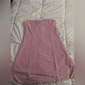 SHEIN Pink Strapless Dress